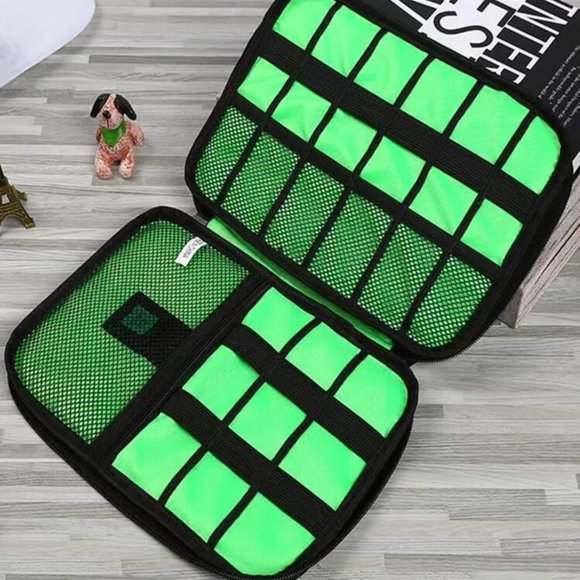 Travel Electronics Cable Organizer Storage Bag Portable Accessories USB Cards - Picture 7 of 7